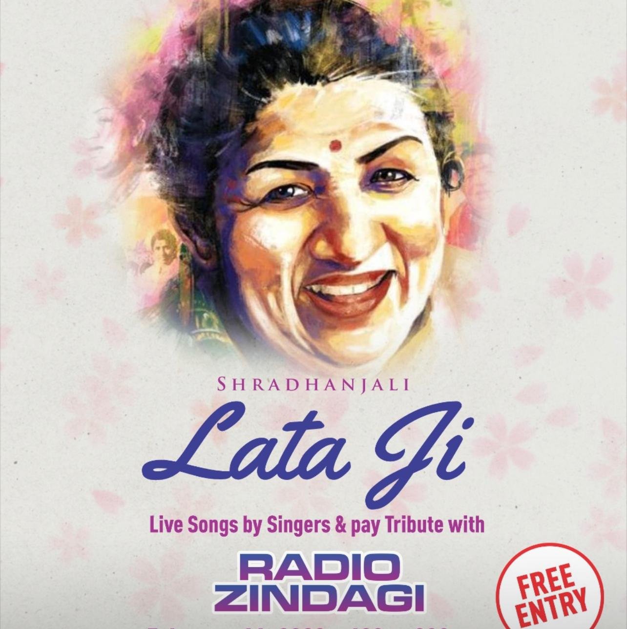 You are currently viewing Tribute to Lata Mangeshkar in USA organized by Sunil Hali of Radio Zindagi