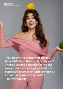 Read more about the article “You know the amount of times I have hidden in the trunk of my car? There’s always a blanket in my car every time I am at a place I am not supposed to be at or with someone I am not supposed to be with.” – Janhvi Kapoor