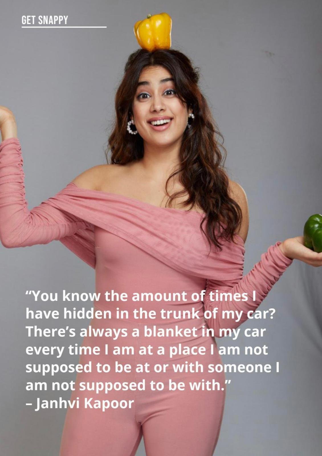 You are currently viewing “You know the amount of times I have hidden in the trunk of my car? There’s always a blanket in my car every time I am at a place I am not supposed to be at or with someone I am not supposed to be with.” – Janhvi Kapoor