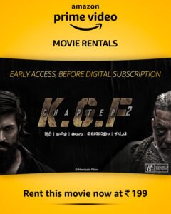 Read more about the article Pan-India Blockbuster, K.G.F: Chapter 2, Now Available for ‘Early Access’ Rentals on Amazon Prime Video