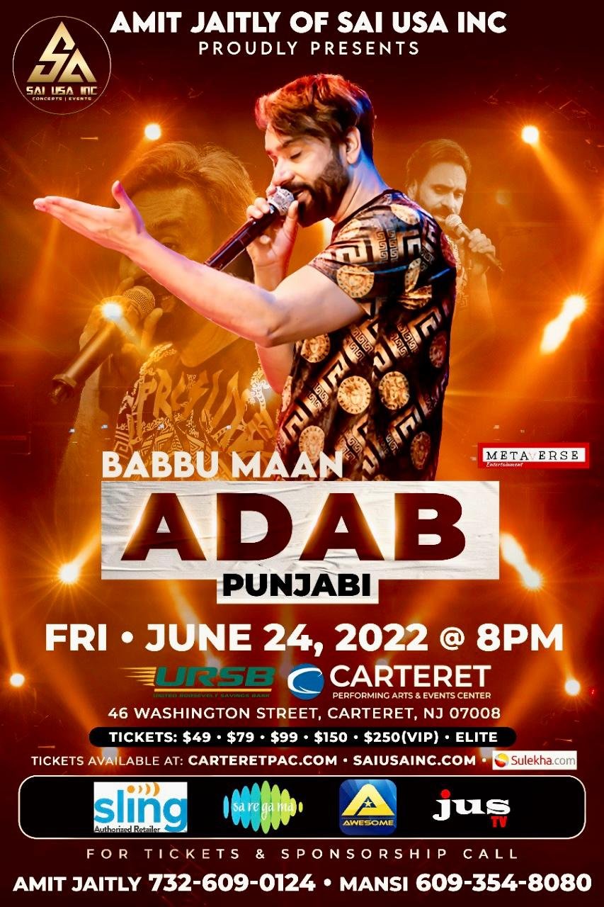 You are currently viewing Amit Jaitly of Sai USA Inc is indeed on a roll – and now with his forthcoming musical concert – BABBU MAAN – Adab Punjabi Live in Concert, he is definitely on a winning streak!