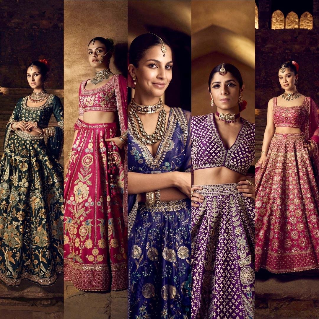 You are currently viewing Anita Dongre’s rich ‘Homage’, told by Serena Jethmalani, Tiana Taraporvala, Sara Tendulkar, Rhea Kuruvilla and Alaviaa Jaaferi